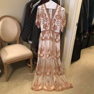 Altar’d State White/Multicolored Goddess Dress